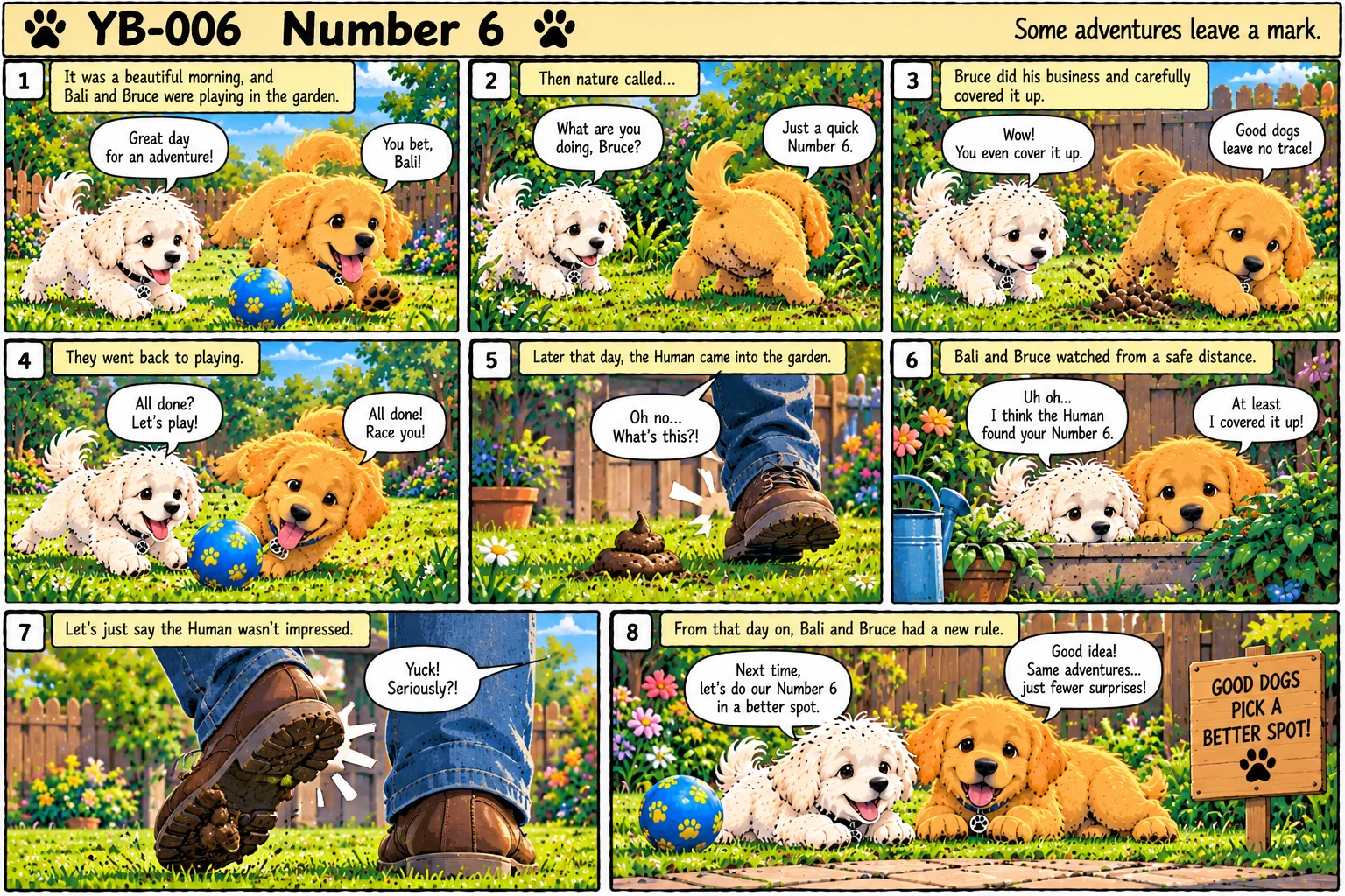 Bali and Bruce cartoon: Another Adventure!